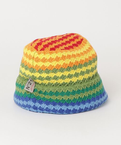 N°21 ヌメロヴェントゥーノ ロゴビーニー 新品 ニット帽 N°21 - ヌメロ