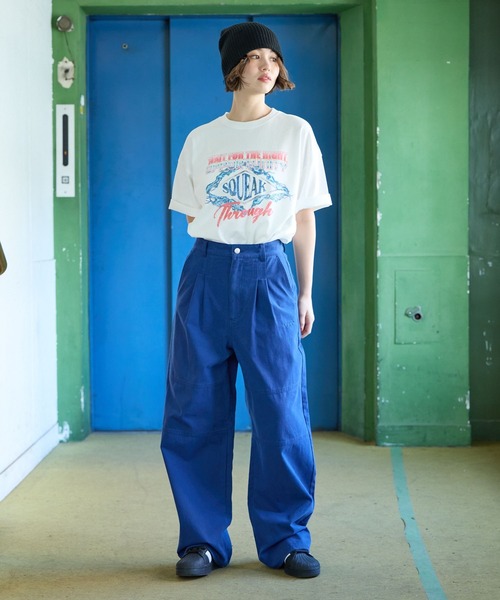 PBLIM(ページボーイリム)の「PBLIM/サンダーグラフィックT(Tシャツ/カットソー・レディース・ネイビー/グレー/オフホワイト・MEDIUM/LARGE)」の9枚目の写真