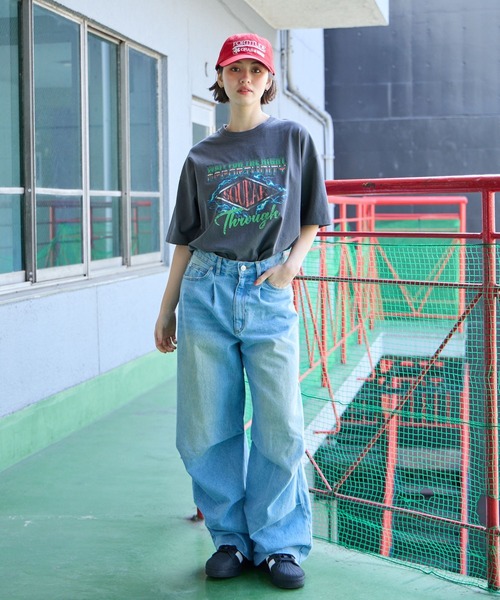 PBLIM(ページボーイリム)の「PBLIM/サンダーグラフィックT(Tシャツ/カットソー・レディース・ネイビー/グレー/オフホワイト・MEDIUM/LARGE)」の17枚目の写真
