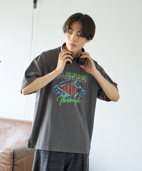 PBLIM(ページボーイリム)の「PBLIM/サンダーグラフィックT(Tシャツ/カットソー・レディース・ネイビー/グレー/オフホワイト・MEDIUM/LARGE)」の21枚目の写真