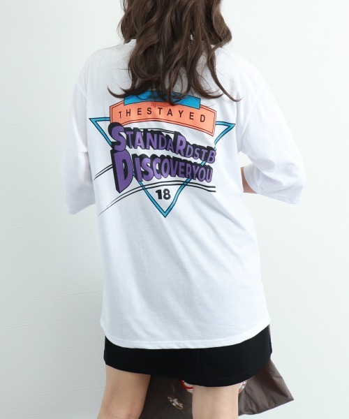 Miniministore(ミニミニストア)の「半袖Tシャツ レディース 夏 ロゴ 韓国(Tシャツ/カットソー・レディース・ホワイト/ブラック・FREE)」の16枚目の写真