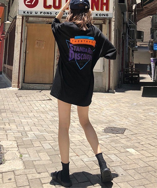 Miniministore(ミニミニストア)の「半袖Tシャツ レディース 夏 ロゴ 韓国(Tシャツ/カットソー・レディース・ホワイト/ブラック・FREE)」の19枚目の写真