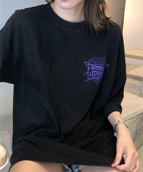 Miniministore(ミニミニストア)の「半袖Tシャツ レディース 夏 ロゴ 韓国(Tシャツ/カットソー・レディース・ホワイト/ブラック・FREE)」の20枚目の写真