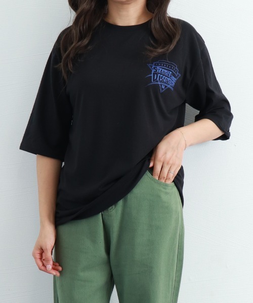 Miniministore(ミニミニストア)の「半袖Tシャツ レディース 夏 ロゴ 韓国(Tシャツ/カットソー・レディース・ホワイト/ブラック・FREE)」の22枚目の写真