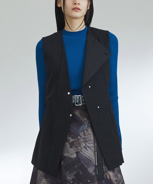 黒 ダウンベスト ユナイテッドトウキョウ　未使用品 CLOUD TEX マイクロリップダウンベスト(1 DARK GREY): : メンズ