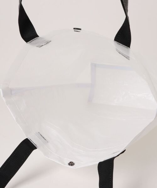 WEEKEND(ER)(ウィークエンダー)の「WEEKEND(ER)/ ウィークエンダー PE COLOR TOTE BAG(トートバッグ・レディース・ホワイト/イエロー/グレー・FREE)」の6枚目の写真