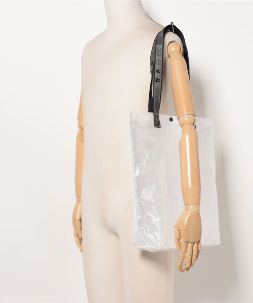 WEEKEND(ER)(ウィークエンダー)の「WEEKEND(ER)/ ウィークエンダー PE COLOR TOTE BAG(トートバッグ・レディース・ホワイト/イエロー/グレー・FREE)」の17枚目の写真