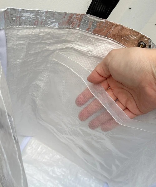 WEEKEND(ER)(ウィークエンダー)の「WEEKEND(ER)/ ウィークエンダー PE COLOR TOTE BAG(トートバッグ・レディース・ホワイト/イエロー/グレー・FREE)」の10枚目の写真