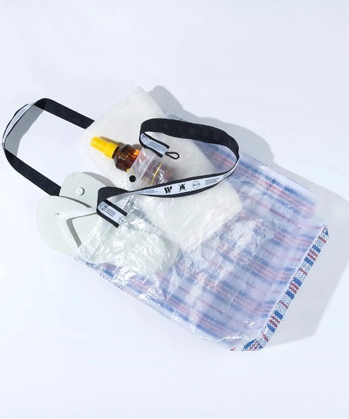 WEEKEND(ER)(ウィークエンダー)の「WEEKEND(ER)/ ウィークエンダー PE COLOR TOTE BAG(トートバッグ・レディース・ホワイト/イエロー/グレー・FREE)」の11枚目の写真