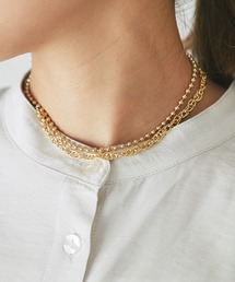 un dix cors | スクリューボールチェーンロングネックレス(ネックレス)