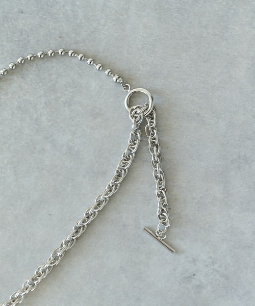 un dix cors（アンディコール）の「スクリューボールチェーンロングネックレス（ネックレス・レディース・ゴールド/シルバー・FREE）」の9枚目の写真