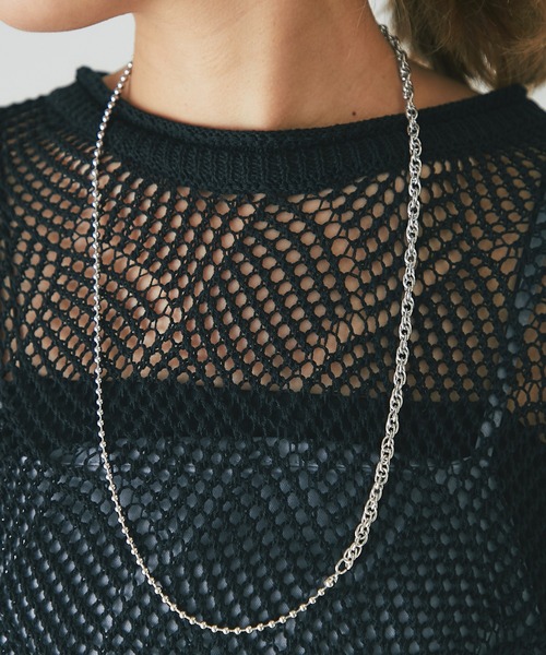 un dix cors（アンディコール）の「スクリューボールチェーンロングネックレス（ネックレス・レディース・ゴールド/シルバー・FREE）」の11枚目の写真