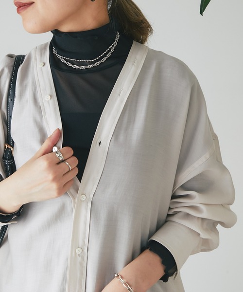 un dix cors（アンディコール）の「スクリューボールチェーンロングネックレス（ネックレス・レディース・ゴールド/シルバー・FREE）」の5枚目の写真