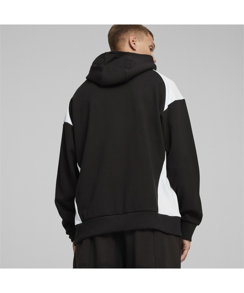【新品】プーマ×メルセデス ベンツ　パーカー PUMA 【新品】プーマ パーカー 黒×ライトブルー系 メルセデス