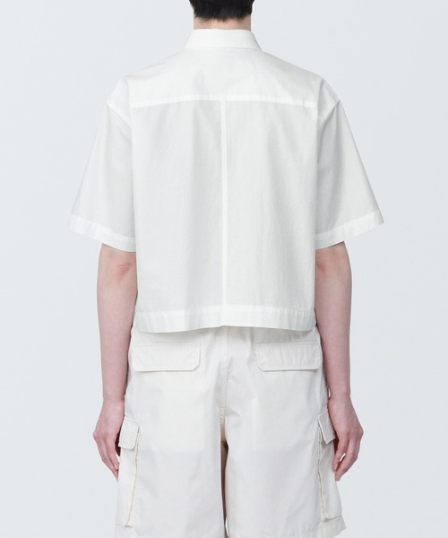 無印良品（ムジルシリョウヒン）の「婦人　涼感　ブロードレギュラーカラー半袖シャツ（シャツ/ブラウス・レディース・ブルー系9/ブラック/ブルー系5/ホワイト・XS/XL/L/M/S）」の7枚目の写真