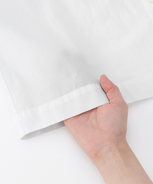 無印良品（ムジルシリョウヒン）の「婦人　涼感　ブロードレギュラーカラー半袖シャツ（シャツ/ブラウス・レディース・ブルー系9/ブラック/ブルー系5/ホワイト・XS/XL/L/M/S）」の11枚目の写真