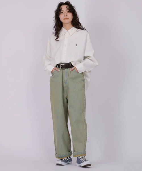 DOUBLE NAME（ダブルネーム）の「ウエスト調節カラーオーバーダイパンツ/ユニセックス（その他パンツ・レディース・グリーン/ピンク/ブルー・FREE）」の5枚目の写真