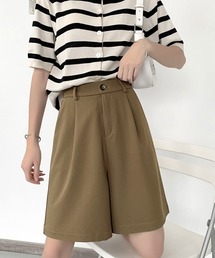 5分丈 タックショートパンツ レディースショーパン短パンショートパンツ ショーパン 短パン ハーフパンツ クロップド