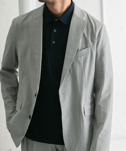 URBAN RESEARCH ROSSO MEN（アーバンリサーチロッソメン）の「『XLサイズあり』JAPAN FABRIC ポロシャツ（ポロシャツ・メンズ・ネイビー/ホワイト/チャコールグレー・MEDIUM/LARGE/X-LARGE）」の8枚目の写真