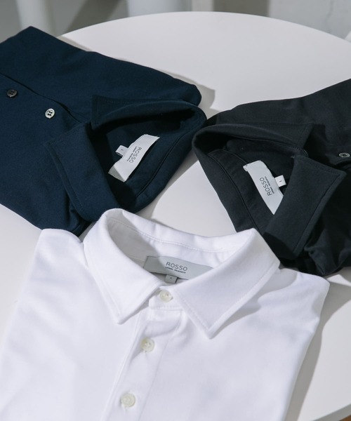 URBAN RESEARCH ROSSO MEN（アーバンリサーチロッソメン）の「『XLサイズあり』JAPAN FABRIC ポロシャツ（ポロシャツ・メンズ・ネイビー/ホワイト/チャコールグレー・MEDIUM/LARGE/X-LARGE）」の10枚目の写真