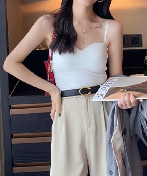 セール】カップ付きハートネックキャミソール（キャミソール）｜GEMEDA