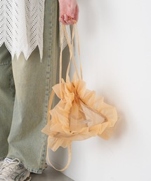 【WEB限定】【THEATRE PRODUCTS/シアタープロダクツ】オーガンジーフリルショルダーM
