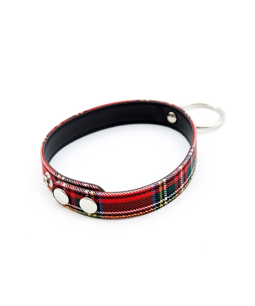 an meets zakka(アンミツザッカ)の「an meets zakka タータンチェックリングチョーカー(チョーカー・レディース・レッド・ONE SIZE)」の6枚目の写真