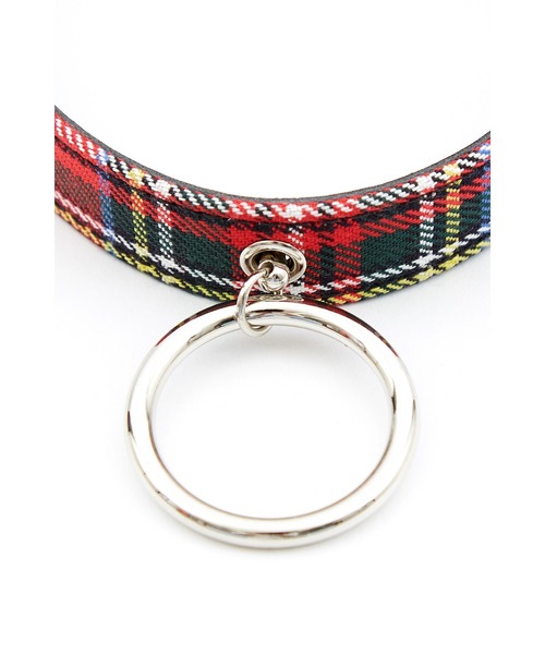 an meets zakka(アンミツザッカ)の「an meets zakka タータンチェックリングチョーカー(チョーカー・レディース・レッド・ONE SIZE)」の7枚目の写真