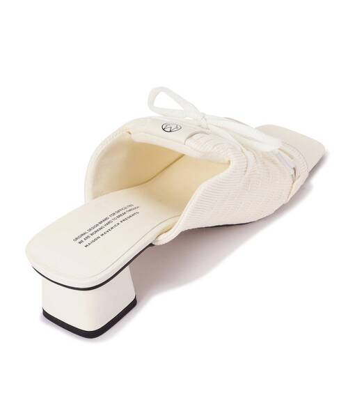 MAISON MAVERICK PRESENTS（メゾンマベリックプレゼンツ）の「MAISON MAVERICK PRESENTS（メゾン・マベリック・プレゼンツ）ミュールサンダル（サンダル・レディース・ホワイト/ブラック・S/M/L）」の7枚目の写真