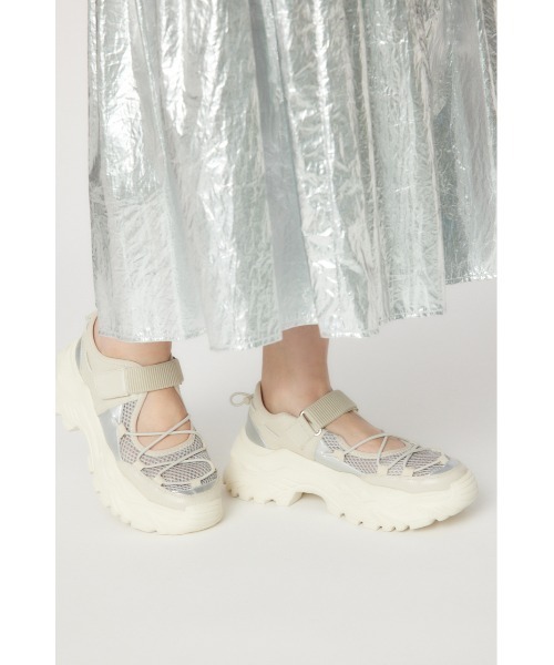 RODEO CROWNS WIDE BOWL（ロデオクラウンズワイドボウル）の「CODE OPEN SNEAKER 2（スニーカー・レディース・ホワイト/ブラック・MEDIUM/LARGE）」の18枚目の写真