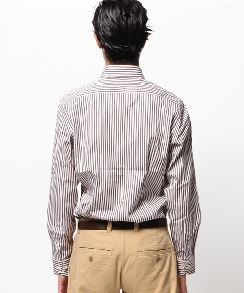 green label relaxing（グリーンレーベルリラクシング）の「■■■GIZA LON/ST SWD シャツ◆（シャツ/ブラウス・メンズ・ネイビー/ダークブラウン・41cm/42cm/38cm/37cm/39cm/40cm）」の5枚目の写真