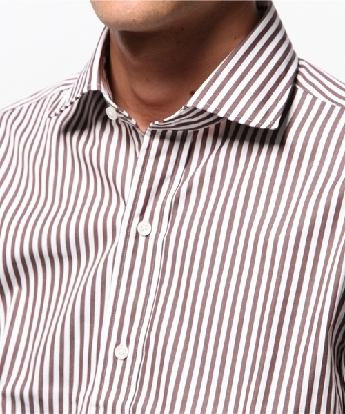 green label relaxing（グリーンレーベルリラクシング）の「■■■GIZA LON/ST SWD シャツ◆（シャツ/ブラウス・メンズ・ネイビー/ダークブラウン・41cm/42cm/38cm/37cm/39cm/40cm）」の7枚目の写真