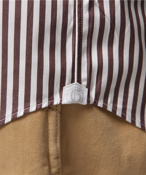 green label relaxing（グリーンレーベルリラクシング）の「■■■GIZA LON/ST SWD シャツ◆（シャツ/ブラウス・メンズ・ネイビー/ダークブラウン・41cm/42cm/38cm/37cm/39cm/40cm）」の9枚目の写真