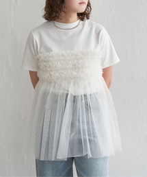 notch. | チュールフリルTシャツ(Tシャツ/カットソー)