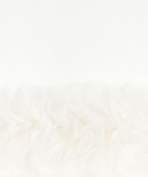 notch.(ノッチ)の「チュールフリルTシャツ(Tシャツ/カットソー・レディース・オフホワイト/ブラック/グレー・M)」の13枚目の写真