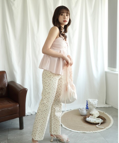 Jasmine Grandiflorum(ジャスミングランディフローラム)の「【Jasmine】フレアノンスリーブアシメトリーブラウス (SS)(シャツ/ブラウス・レディース・ホワイト/ベージュ/ブラック/ピンク・FREE)」の18枚目の写真