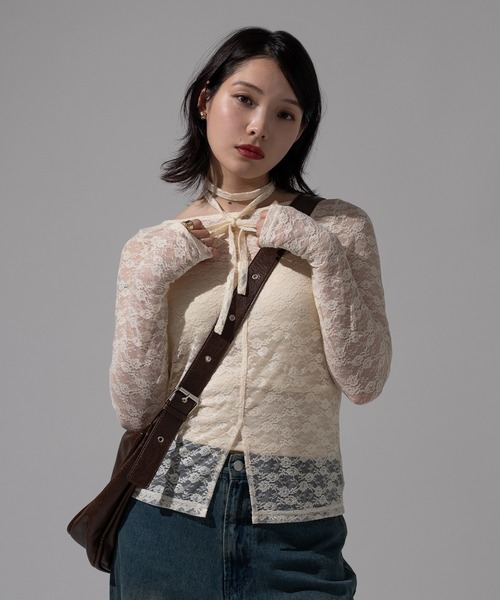 タイ付きアソートシアートップス（その他トップス）｜apres jour