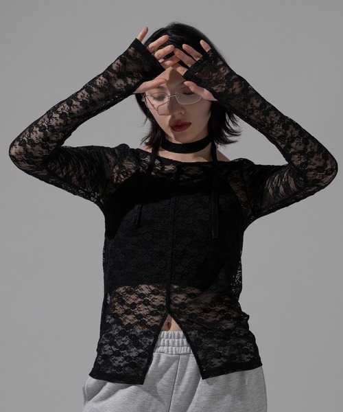 タイ付きアソートシアートップス（その他トップス）｜apres jour