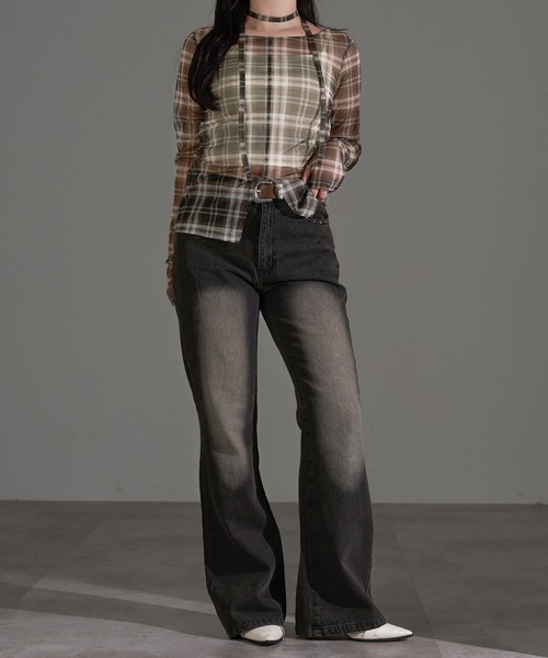 apres jour mignon（アプレジュールミニョン）の「タイ付きアソートシアートップス（その他トップス・レディース・オフホワイト/アイボリー/ブラック/ブラウン系その他/ブラック系その他/ダークブラウン・フリー/X-LARGE）」の22枚目の写真