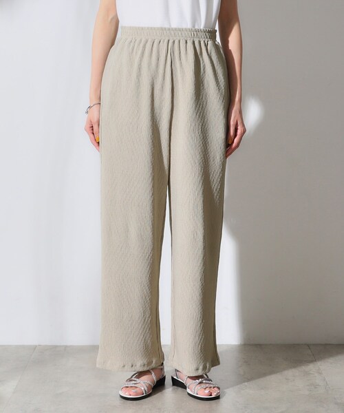 OPAQUE.CLIP（オペークドットクリップ）の「◆ストレッチ楊柳イージーワイドパンツ【洗濯機洗い可】（その他パンツ・レディース・グレー/ブラック/レンガ・40/38/42/36）」の11枚目の写真