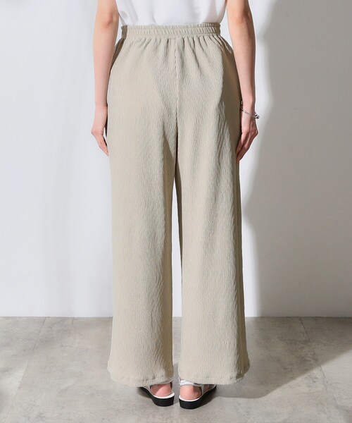 OPAQUE.CLIP（オペークドットクリップ）の「◆ストレッチ楊柳イージーワイドパンツ【洗濯機洗い可】（その他パンツ・レディース・グレー/ブラック/レンガ・40/38/42/36）」の13枚目の写真