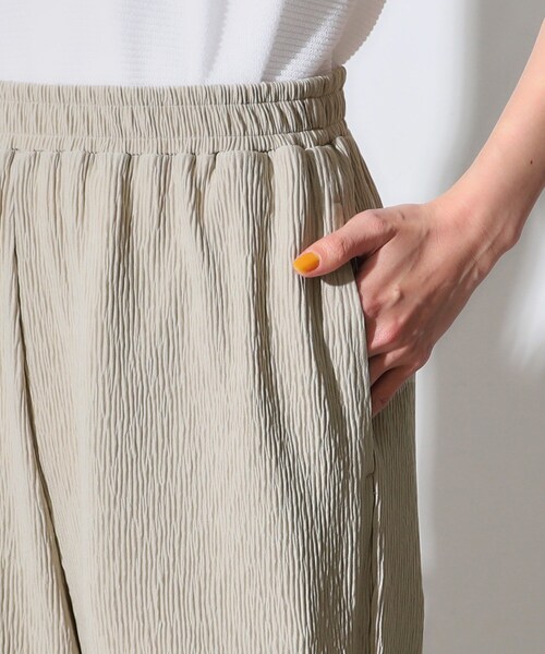 OPAQUE.CLIP（オペークドットクリップ）の「◆ストレッチ楊柳イージーワイドパンツ【洗濯機洗い可】（その他パンツ・レディース・グレー/ブラック/レンガ・40/38/42/36）」の15枚目の写真