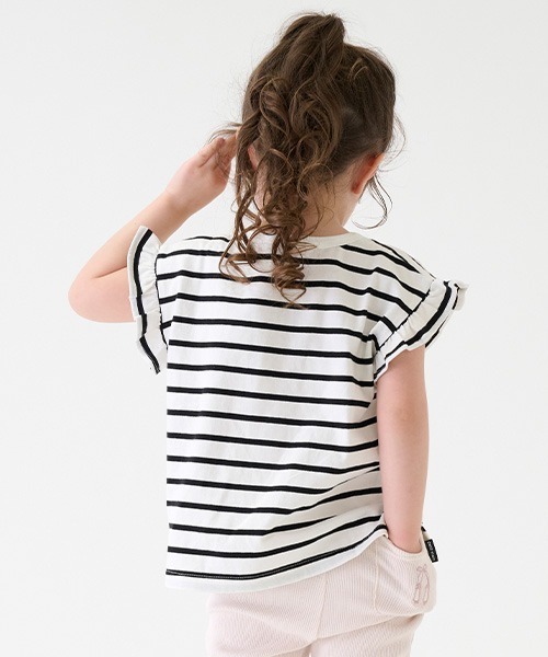 petit main（プティマイン）の「【プティプラ】GIRLS半袖Tシャツ２（Tシャツ/カットソー・キッズ・ライトブルー/ブラック/ライトピンク/オフホワイト・80ｃｍ/90cm/100cm/120cm/130cm/110cm）」の11枚目の写真