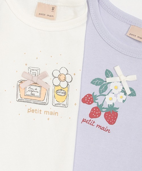 petit main（プティマイン）の「【プティプラ】GIRLS半袖Tシャツ２（Tシャツ/カットソー・キッズ・ライトブルー/ブラック/ライトピンク/オフホワイト・80ｃｍ/90cm/100cm/120cm/130cm/110cm）」の21枚目の写真