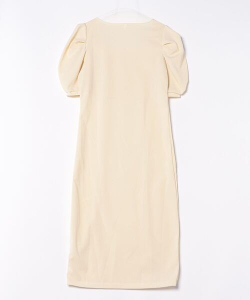 【セール】ドレープスリーブスカラップネックパーティードレス（ドレス）｜LUGG NAGG（ラグナグ）