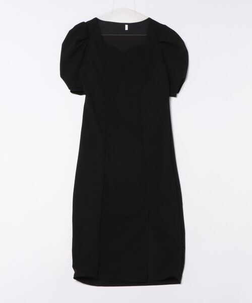 【セール】ドレープスリーブスカラップネックパーティードレス（ドレス）｜LUGG NAGG（ラグナグ）