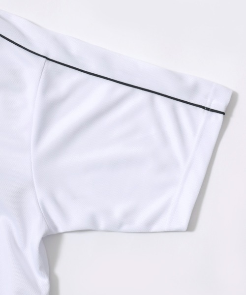 Lazar（ラザル）の「Soccer Game Shirt/オーバーサイズ 接触冷感/吸水速乾 メッシュ ユニフォームデザイン サッカーゲームシャツ Vネック 半袖Tシャツ/レディース メンズ（Tシャツ/カットソー・メンズ・ホワイト/ブルー系その他/ネイビー/ブラック系その他/ブラック/ホワイト系その他/ブルー系その他2/ブラック系その他2/ホワイト系その他2・L/M）」の19枚目の写真