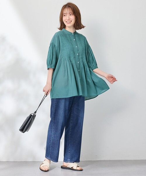 ANY（エニィ）の「ピンタックブラウス（シャツ/ブラウス・レディース・アイボリー系/ブラック系/グリーン系/ライトグレー系・F）」の20枚目の写真