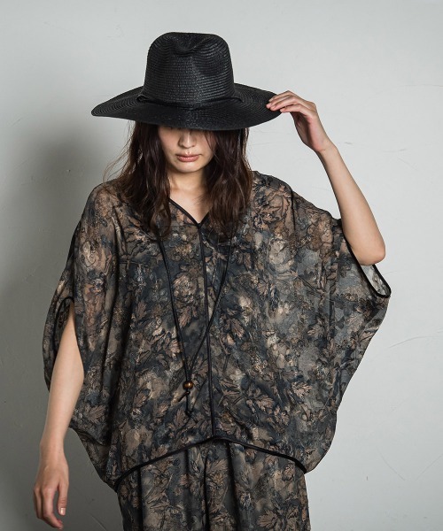 MAYSON GREY(メイソングレイ)の「ニュアンス柄ドルマンブラウス≪手洗い可能≫(シャツ/ブラウス・レディース・ブラウン系その他/グリーン系その他・M)」の2枚目の写真