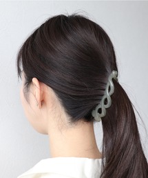 Three Four Time | クスミアクリルバナナクリップ(バレッタ/ヘアクリップ)